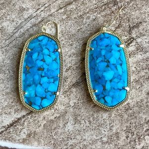 Kendra Scott Turquoise Danielle earrings